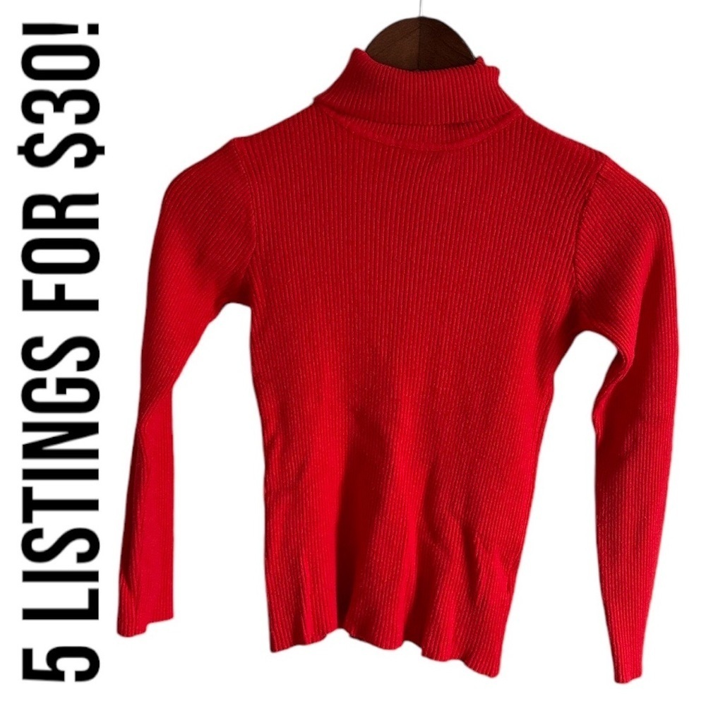 SHEIN Girls Solid Color Turtleneck Sweater Size Large VGUC
good quality